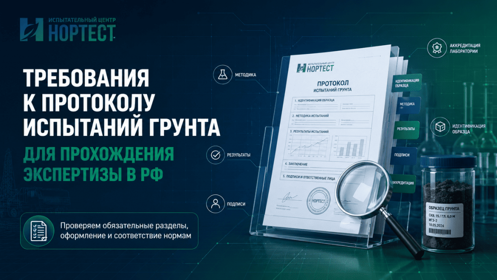 Требования к протоколу испытаний грунта для прохождения экспертизы в РФ - исследование в лаборатории Нортест